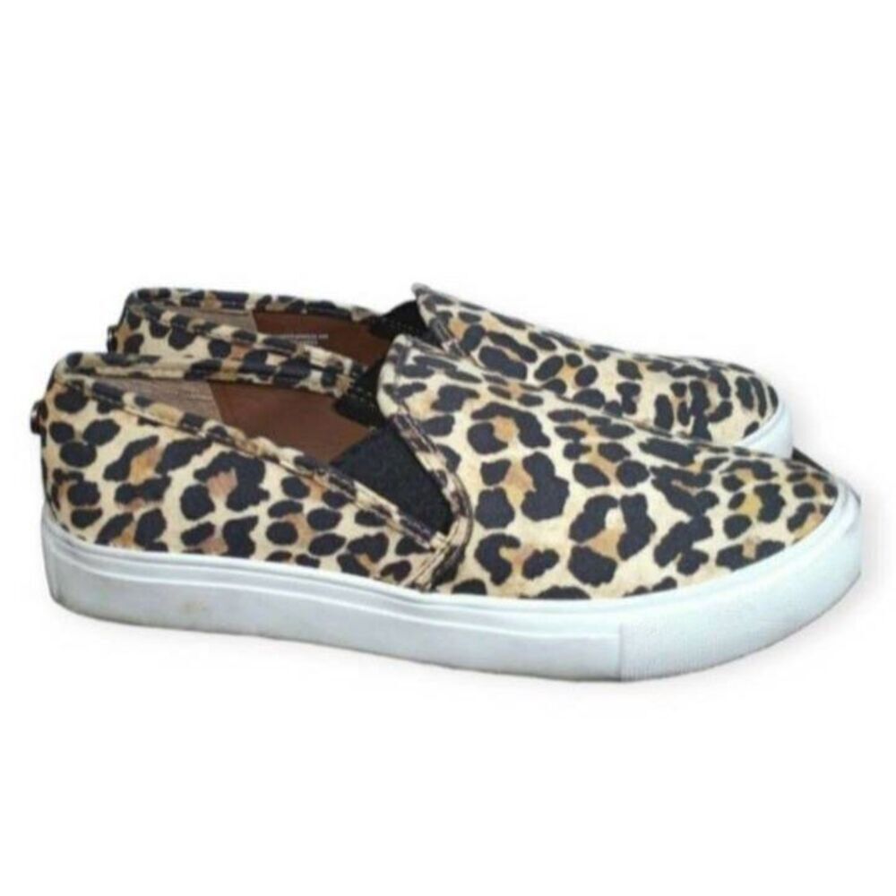 STEVE MADDEN SAFARI LEOPARD PRINT SNEAKERS SZ.6 EUC